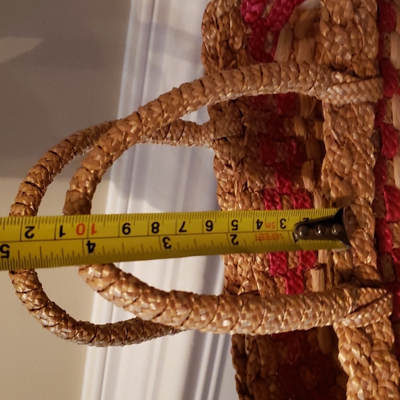 Vintage! 1970's Basket Weave Purse! 2XHost Pick - Picture 8 of 10